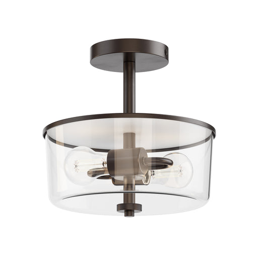 Maxim 5692CLOI Fuller 2 Light Semi Flush/Pendant Convertible | Oil Rubbed Bronze