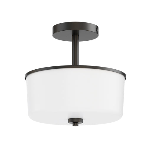 Maxim 5692WTBK Fuller 2 Light Semi Flush/Pendant Convertible | Black