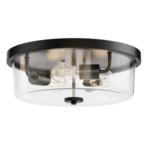 Maxim 5693CLBK Fuller 3 Light Flush Mount | Black