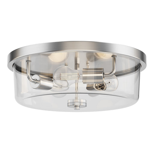 Maxim 5693CLSN Fuller 3 Light Flush Mount | Satin Nickel