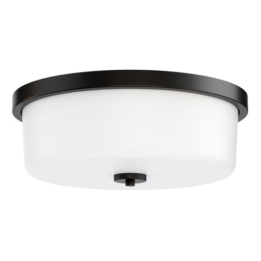 Maxim 5693WTBK Fuller 3 Light Flush Mount | Black