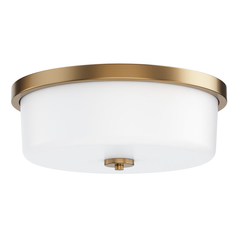 Maxim 5693WTNAB Fuller 3 Light Flush Mount | Natural Aged Brass