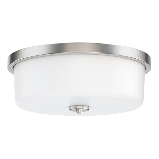 Maxim 5693WTSN Fuller 3 Light Flush Mount | Satin Nickel