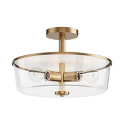 Maxim 5695CLNAB Fuller 3 Light Semi Flush/Pendant Convertible | Natural Aged Brass