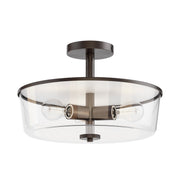 Maxim 5695CLOI Fuller 3 Light Semi Flush/Pendant Convertible | Oil Rubbed Bronze