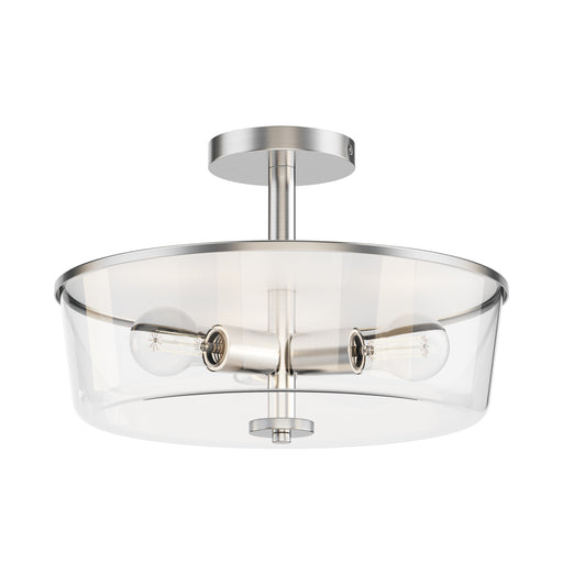 Maxim 5695CLSN Fuller 3 Light Semi Flush/Pendant Convertible | Satin Nickel