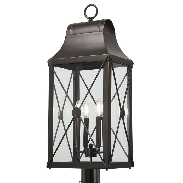 Minka Lavery Great Outdoors De Luz 4 Light Outdoor Post Mount-Oil Rubbed Bronze