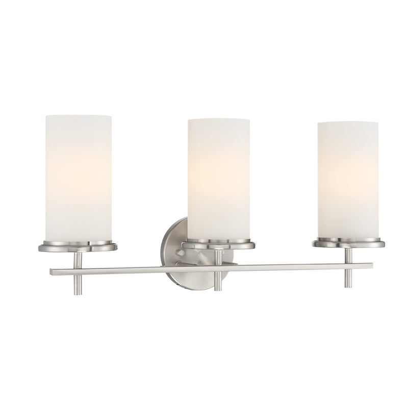 Minka Lavery Haisley 3 Light Bathroom Vanity Light-Brushed Nickel
