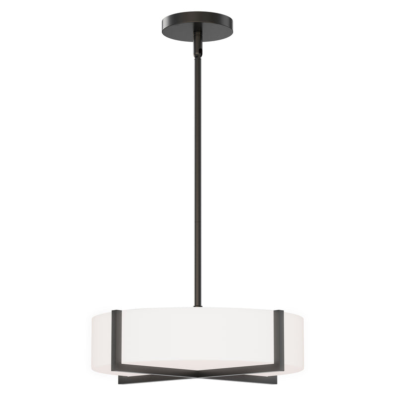 Maxim 57945WTBK Dexter 15" LED Flush MountPendant Convertibie | Black
