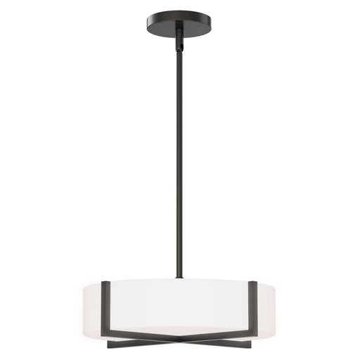 Maxim 57945WTBK Dexter 15" LED Flush MountPendant Convertibie | Black