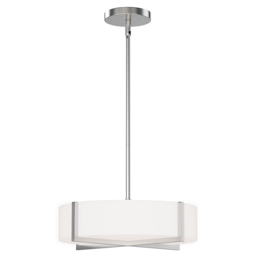 Maxim 57945WTSN Dexter 15" LED Flush MountPendant Convertibie | Satin Nickel