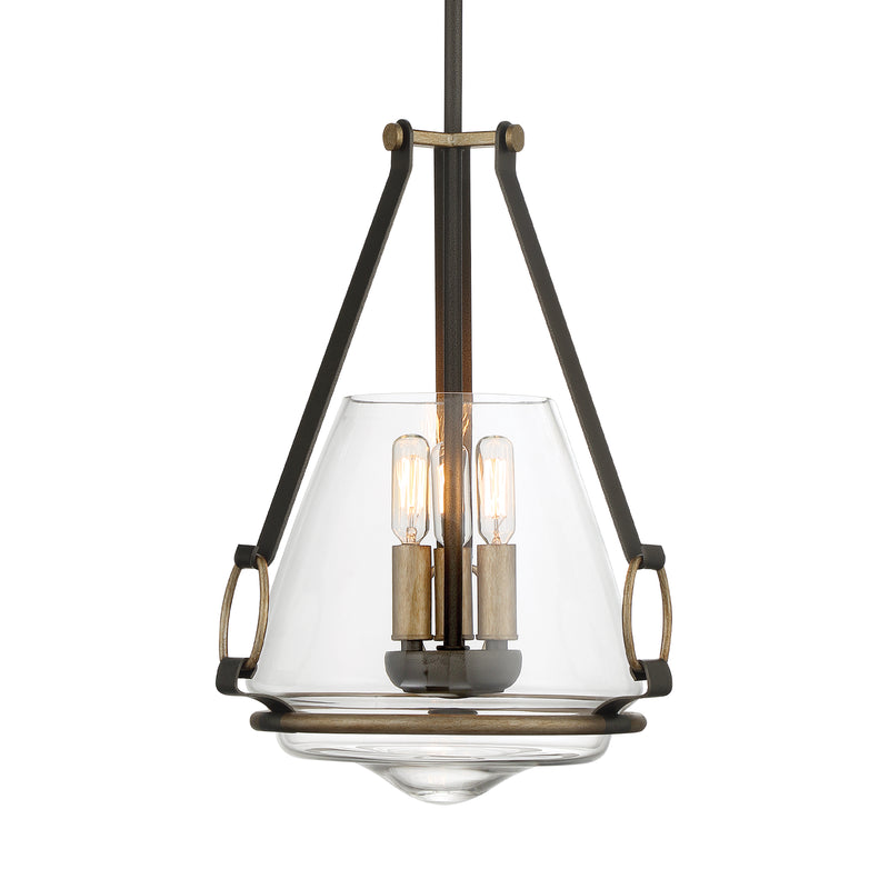 Minka Lavery Eden Valley 3 Light Convertible Pendant-Smoked Iron