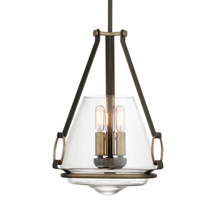 Minka Lavery Eden Valley 3 Light Convertible Pendant-Smoked Iron