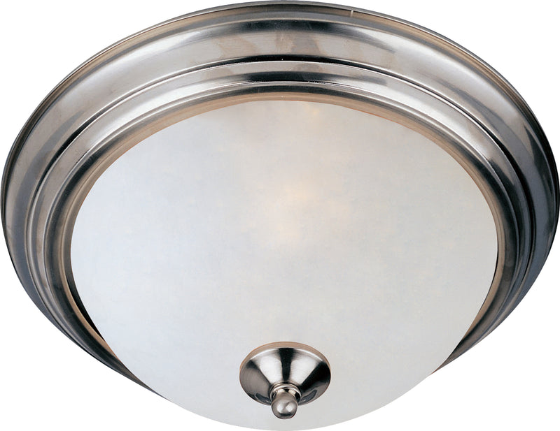 Maxim 5840FTSN Essentials 1 Light Flush Mount | Satin Nickel