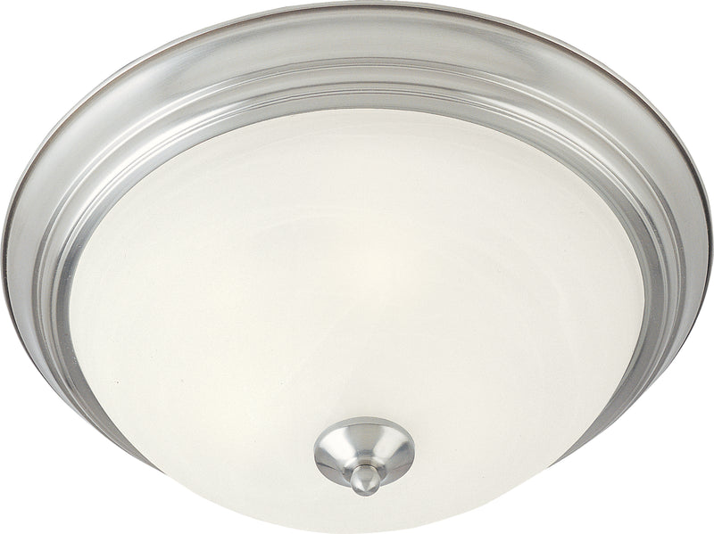 Maxim 5840MRSN Essentials 1 Light Flush Mount | Satin Nickel