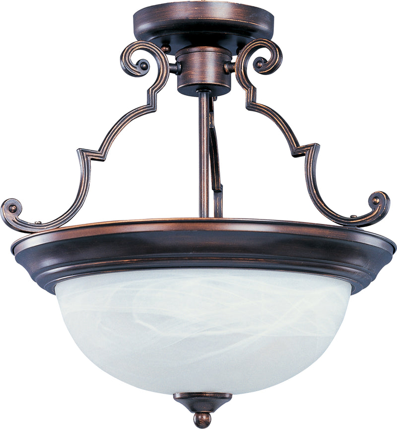 Maxim 5843MROI Essentials 2 Light Semi Flush Mount | Oil Rubbed Bronze