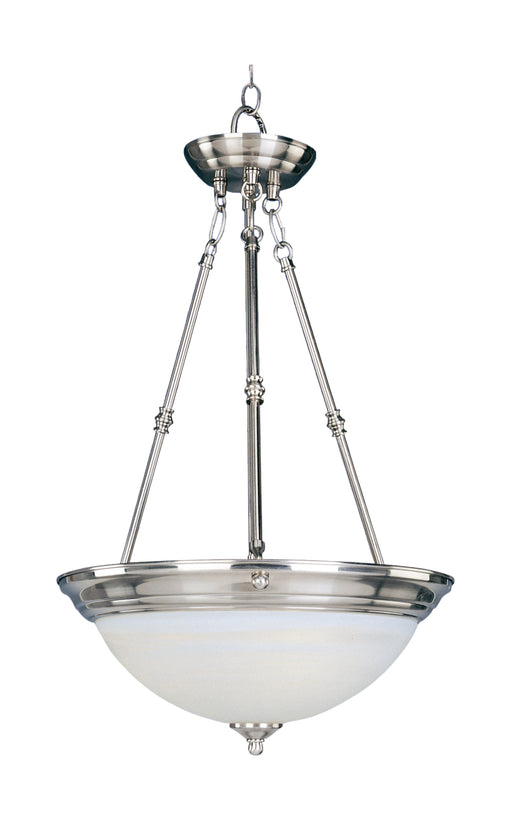 Maxim 5845MRSN Essentials 3 Light Invert Bowl Pendant | Satin Nickel