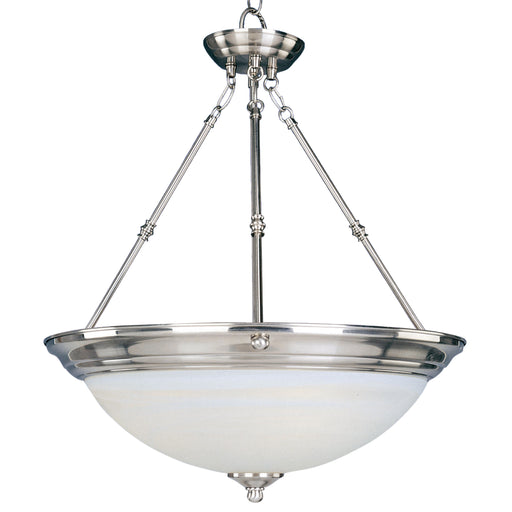 Maxim 5846MRSN Essentials 3 Light Invert Bowl Pendant | Satin Nickel