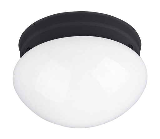 Maxim 5880WTBK Essentials 1 Light Flush Mount | Black