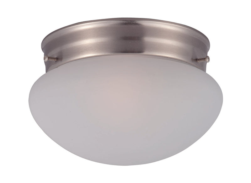 Maxim 5884FTSN Essentials 1 Light Flush Mount | Satin Nickel