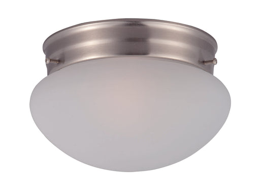 Maxim 5884FTSN Essentials 1 Light Flush Mount | Satin Nickel