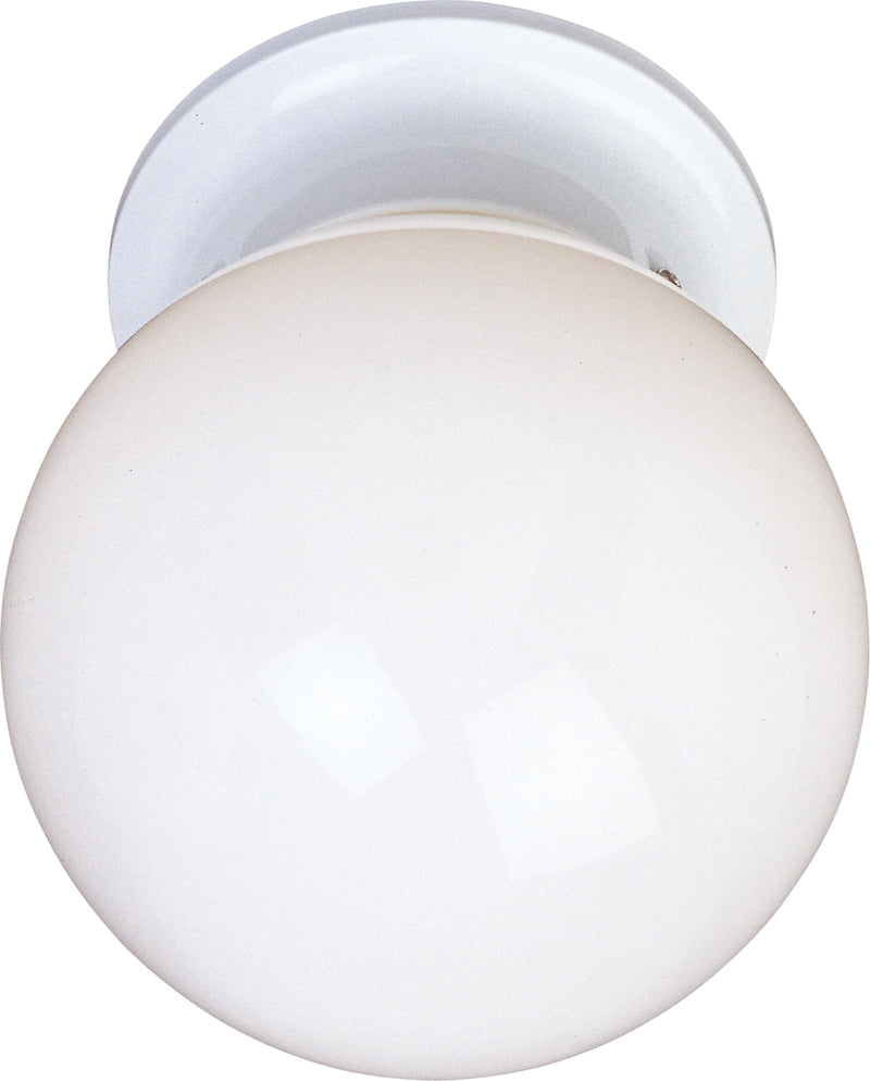 Maxim 5889WTWT Essentials 1 Light Flush Mount | White