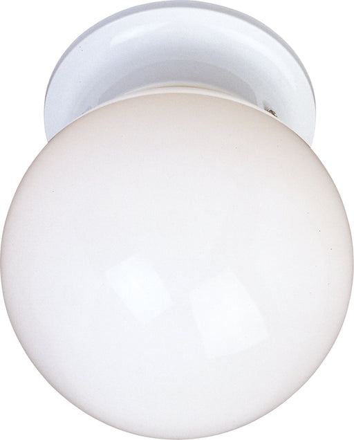 Maxim 5889WTWT Essentials 1 Light Flush Mount | White