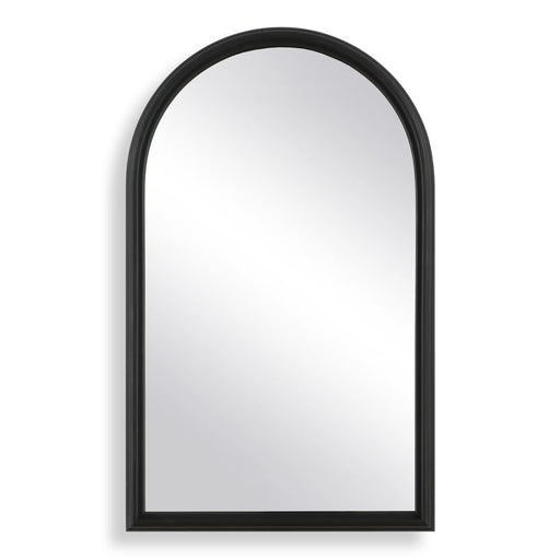Arlis Sleek Black Mirror | Modern Arch Engineered Polymer Frame Bathroom Vanity Mirror (22 in. W x 36 in. H x 1 in. D)