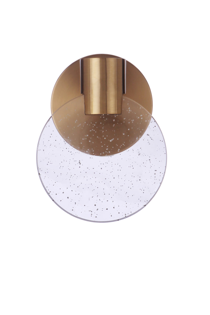 Craftmade 15106SB-LED Glisten 1 Light LED Wall Light Sconce -Satin Brass