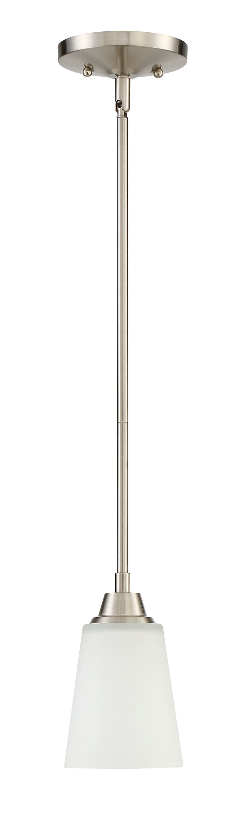 Craftmade 41991-BNK Grace 1 Light Mini Pendant -Brushed Polished Nickel