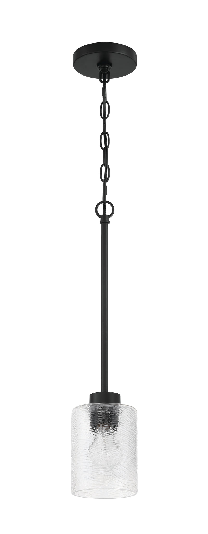 Craftmade 60291-FB Lyndsey 1 Light Mini Pendant -Flat Black