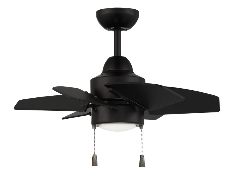 Craftmade PPT24FB6 Propel II Outdoor LED Ceiling Fan -Flat Black