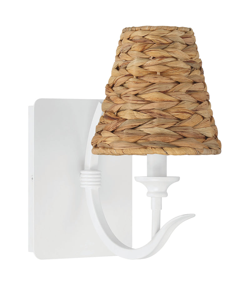 Craftmade 58361-MWW Kokomo 1 Light Wall Light Sconce -Matte White