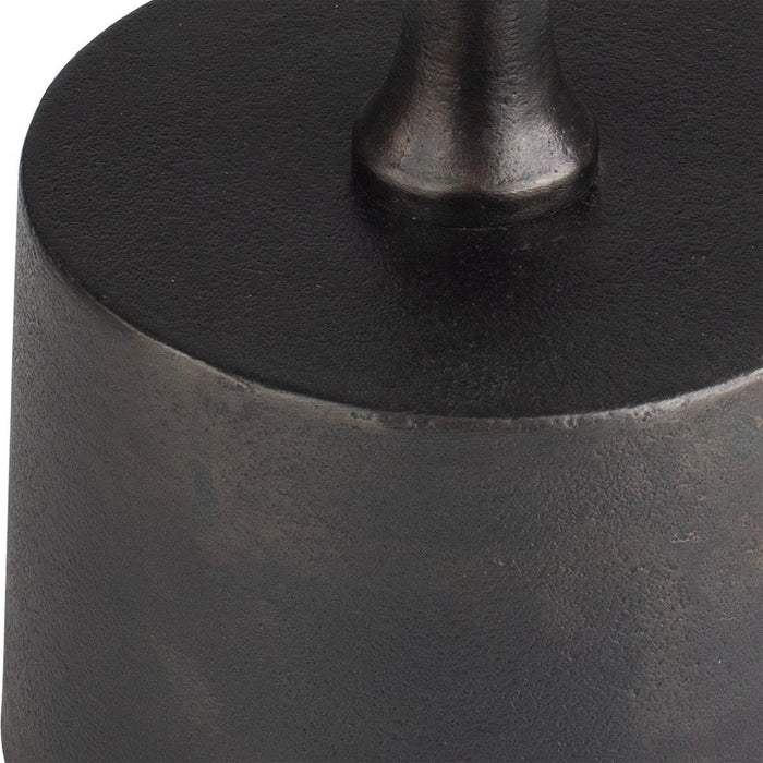 Orsten Dark Brown Oxidized Accent Table (13 in. W x 23 in. H)