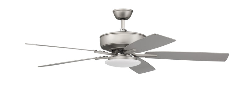 Craftmade P112BN5-52BNGW Pro Plus 112 LED Ceiling Fan -Brushed Nickel - ALCOVE LIGHTING