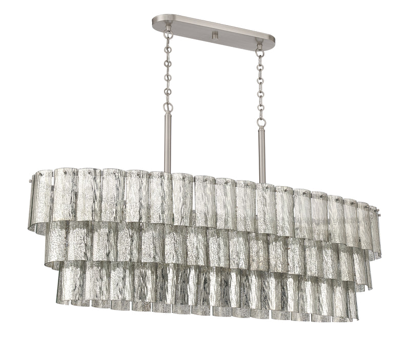 Craftmade 48677-BNK Museo 7 Light Island -Brushed Polished Nickel