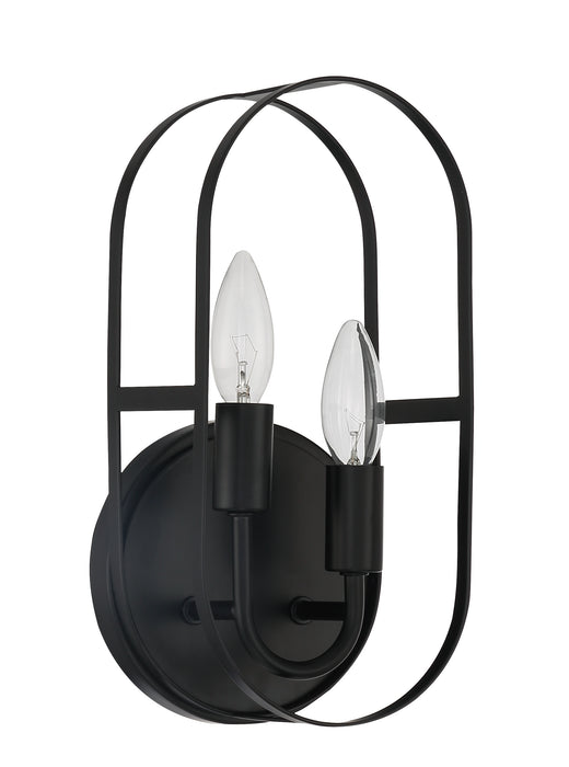 Craftmade 12806FB2 Mindful 2 Light Sconce -Flat Black