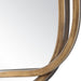 Domora Brushed Gold with Silver Highlights Mirror | Modern Rectangle Iron Frame Bathroom Vanity Mirror with Rounded Corners Mounted Vertical or Horizontal (24 in. W x 36 in. H x 1 in. D)