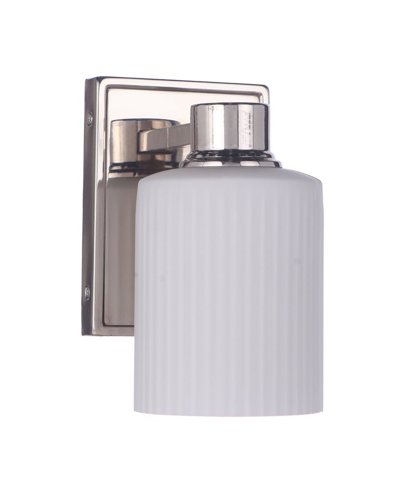 Craftmade 12905PLN1 Bretton 1 Light Wall Sconce -Polished Nickel - ALCOVE LIGHTING