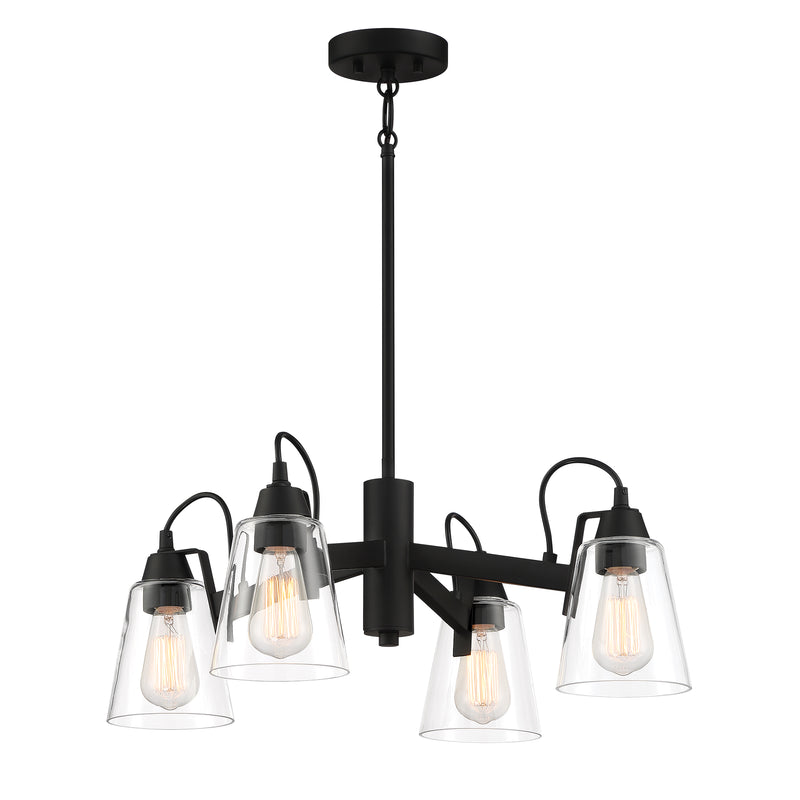 Minka Lavery Beckonridge 4 Light Chandelier-Coal