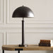 Arvessa Mid Century Modern Oil Rubbed Bronze Metal Table Lamp with Dome Shade (27" H Lamp with 8" H x 15" W Shade)