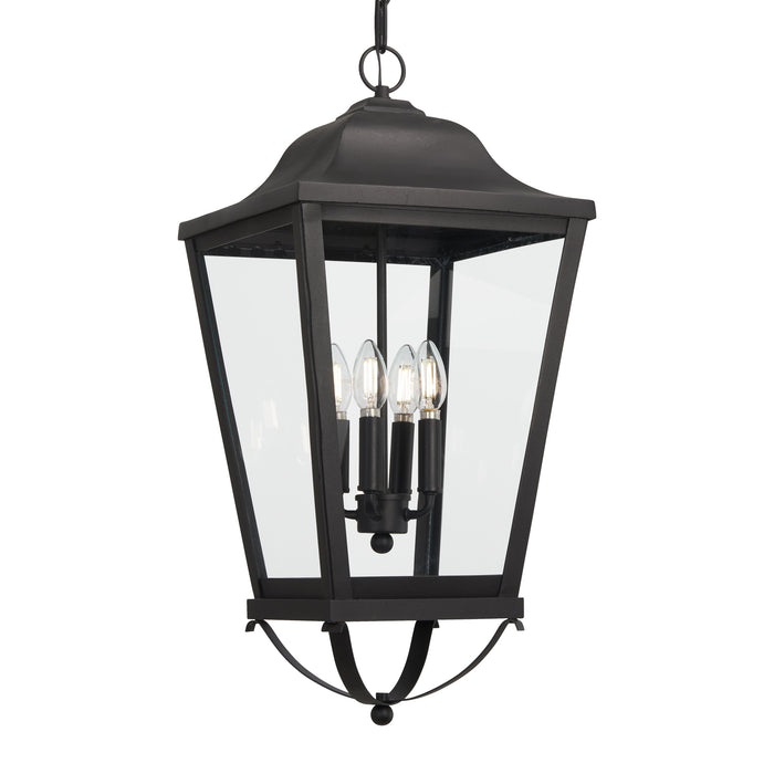 Minka Lavery Great Outdoors Savannah 4 Light Outdoor Chain Hung Lantern-Sand Coal