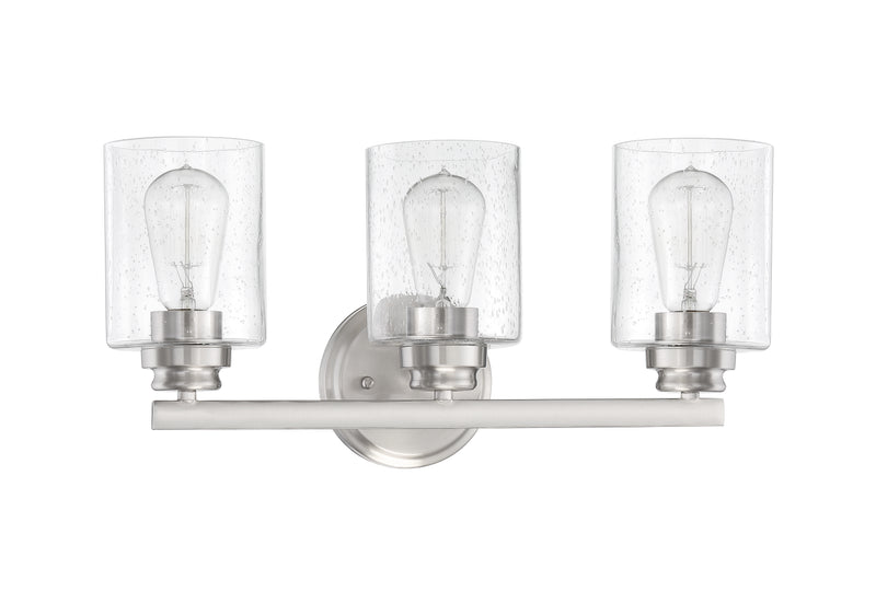 Craftmade 50503-BNK Bolden 3 Light Vanity -Brushed Polished Nickel - ALCOVE LIGHTING