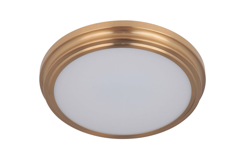 Craftmade X6613-SB-LED X66 Series 1 Light 13" LED Flush Mount -Satin Brass
