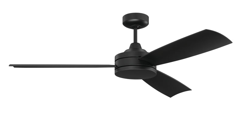 Craftmade INS54FB3 Inspo 54 Outdoor Ceiling Fan -Flat Black