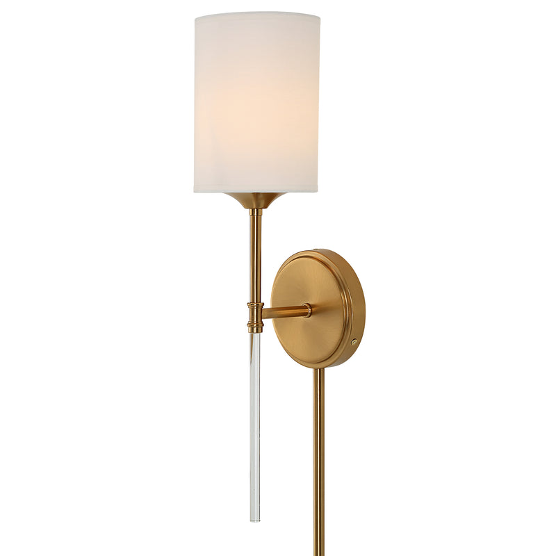 Uttermost Awyr 1 Light Brass Sconce - ALCOVE LIGHTING