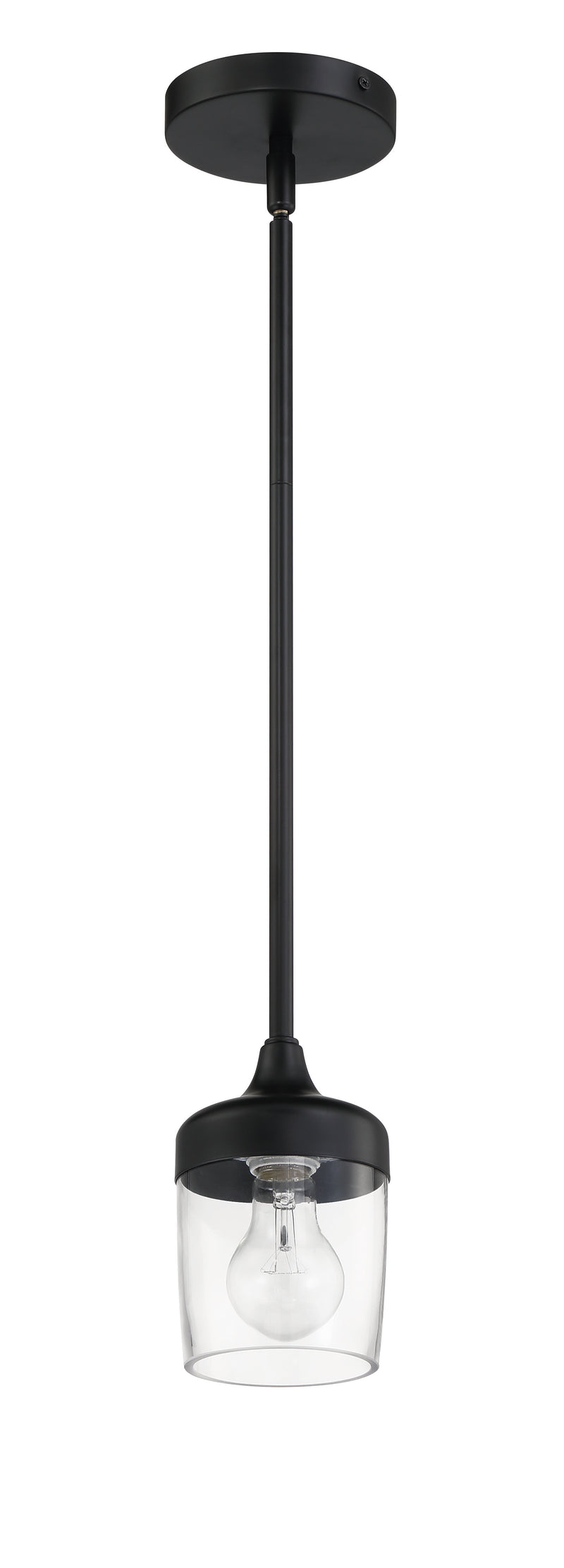 Craftmade 58191-FB Wrenn 1 Light Mini Pendant -Flat Black