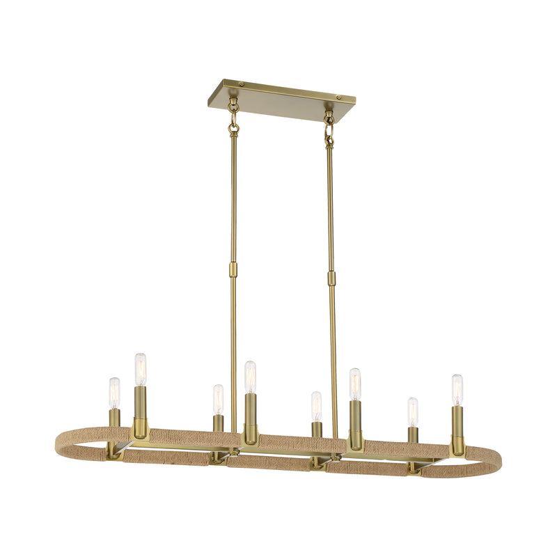 Minka Lavery Windward Passage 8 Light Island-Soft Brass