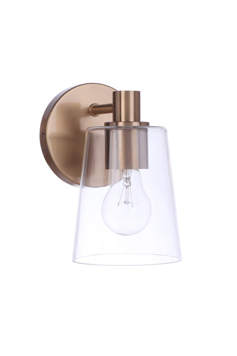 Craftmade 12605SB1 Emilio 1 Light Wall Sconce -Satin Brass