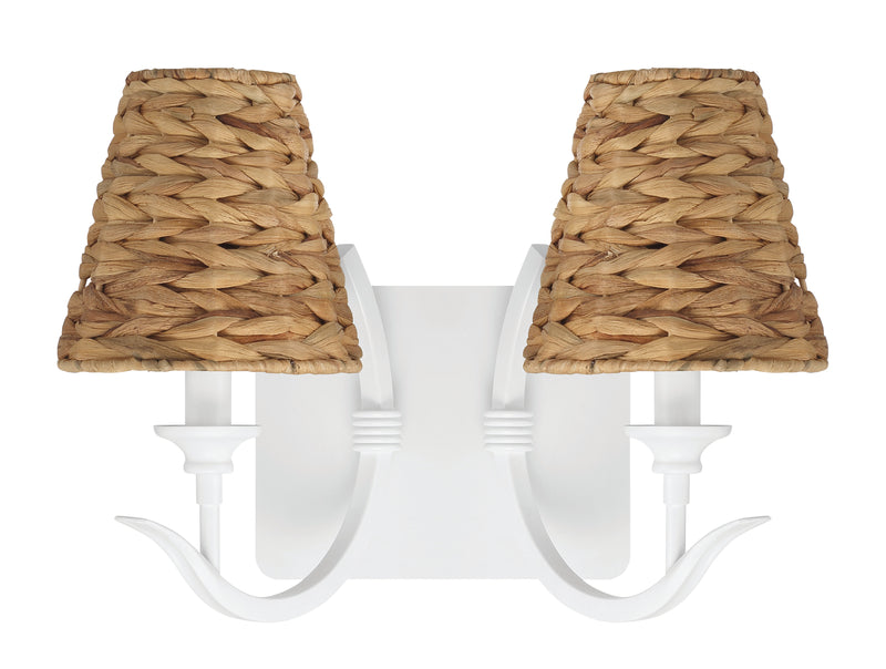 Craftmade 58362-MWW Kokomo 2 Light Wall Sconce -Matte White - ALCOVE LIGHTING